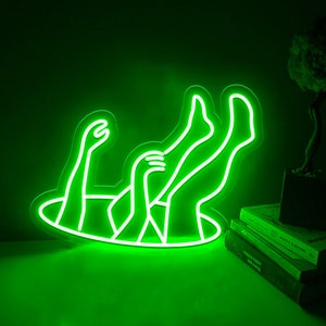 Cadere in un buco al neon, Insegna al neon che cade, Insegna al neon sconvolta, Insegna a LED di collasso, Luce di motivazione, Insegna a LED da parete divertente, Arte dell'insegna al neon