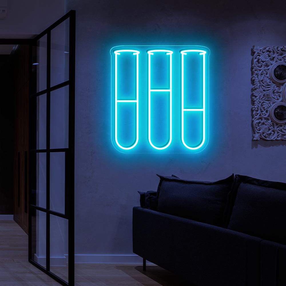 Test Tube Neon Sign, Science Neon Sign, Chemistry LED Sign,hormone Neon ...
