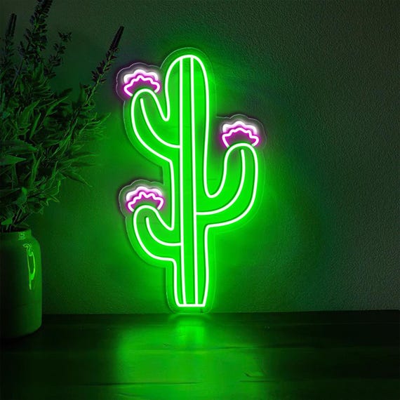 Cactus Neon Sign, Garden Neon Sign, Desert Plant Neon Sign,cactus Lover LED  Sign,garden Lights Led,cactaceae Neon Sign,biology Room Sign - Etsy