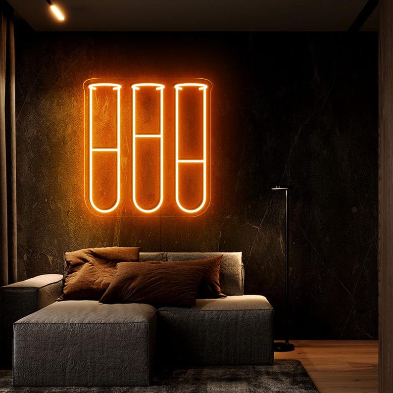 Test Tube Neon Sign, Science Neon Sign, Chemistry LED Sign,hormone Neon ...