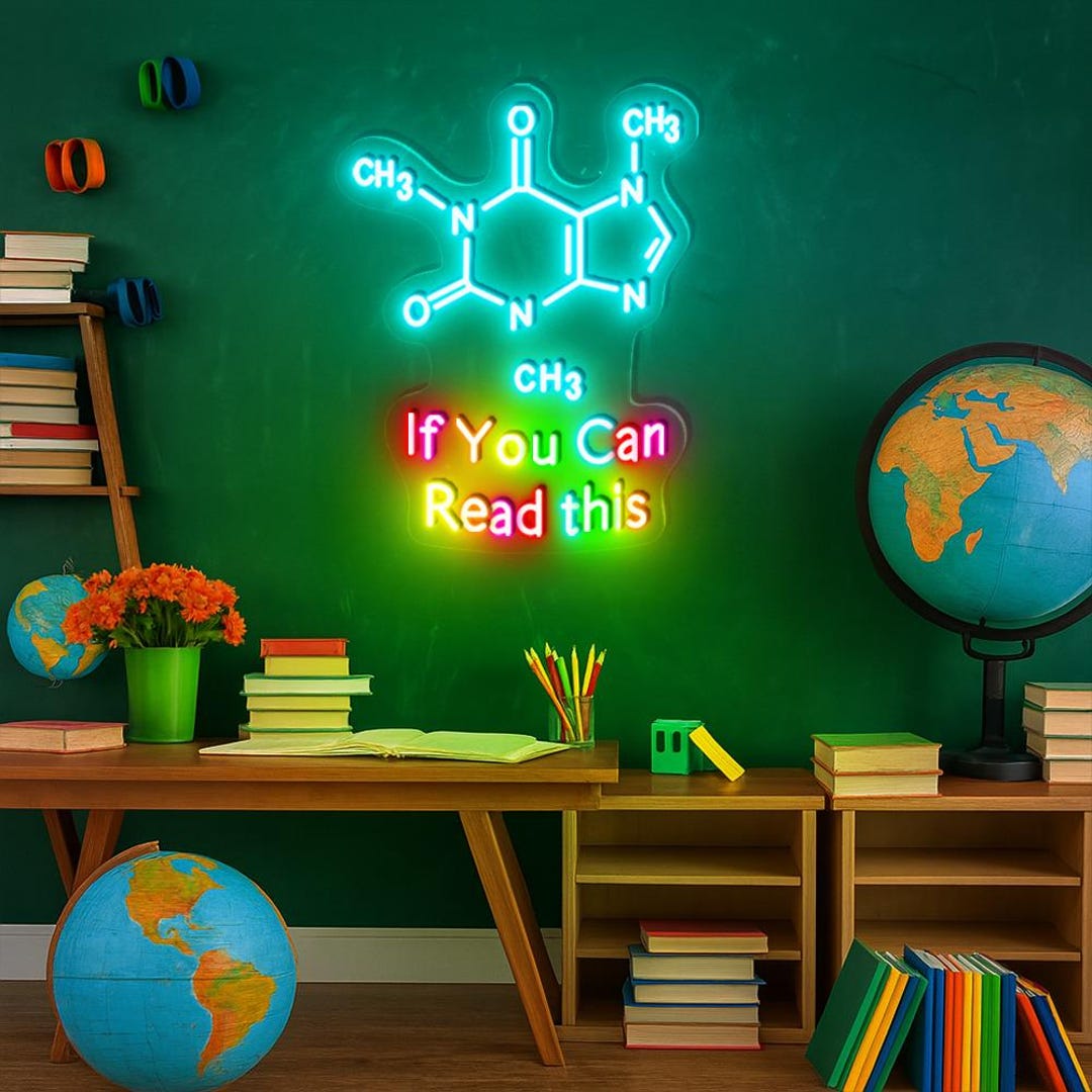 Laboratory Neon, Chemist Lab Neon, Gift for Teacher, A Structural ...
