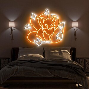 Fox Neon Sign, Fox Led Sign, Animals Lover LED/NEON Neon Light,Custom Color LED,Fox Light Sign,Fox Wall Decor,Fox Wall Art,Neon Sign Bedroom