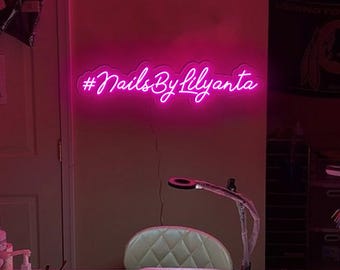 All You Need Is Nails Sign, Nail Salon Sign, Beauty Salon LED, Nail Room Decor, Lights,Handmade Neon Led Wall Hanging,Neon Sign Custom Store