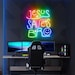 Jesus Saves Bro Neon Sign,jesus Gift Light Up,bible Verse LED Decor ...