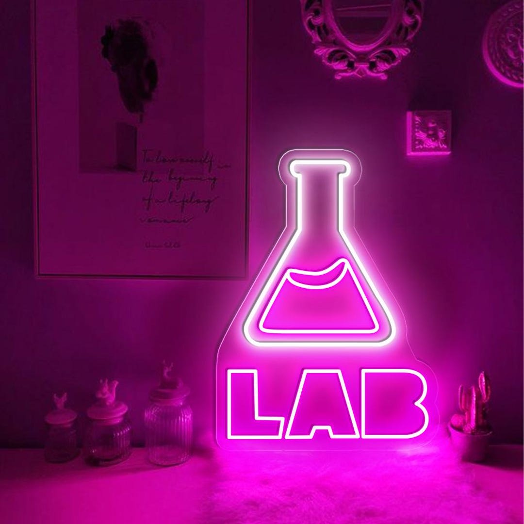 Research Room Neon Sign, Chemistry Room Neon Sign, Lab Neon Led ...