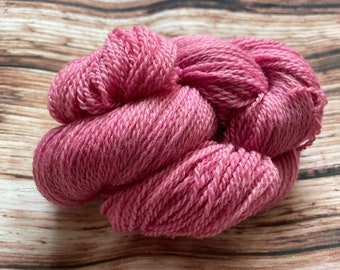 COCHINEAL Plant Dyed Merino Corriedale Wool Yarn Fingering 273yds 1.75oz Knitting Weaving