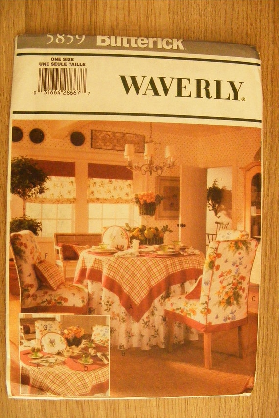 Butterick Pattern 5859 Home Accessories Sewing Pattern DESTASH Kits