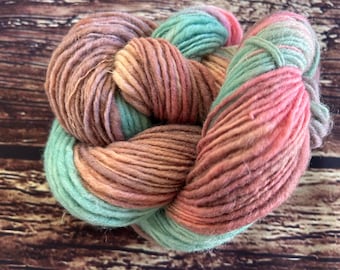 DESERT Handspun Wool Yarn 155yds 2.6oz Thick and Thin Sport Worsted Bulky aspenmoonarts knitting artyarn