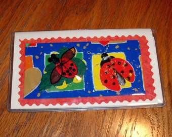 LadyBug Checkbook Cover - SALE