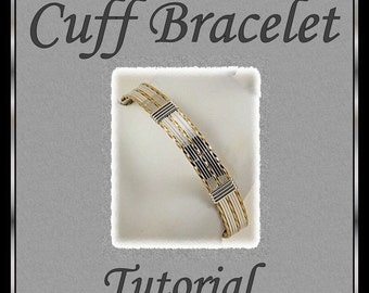 Tutorial de pulseira de punho enrolado em arame