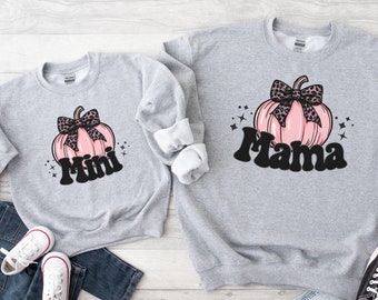 Fall Mama Pumpkin Sweatshirt, Autumn Coquette Shirt