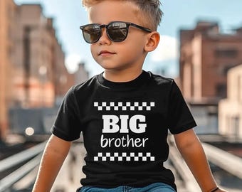 T-shirts assortis pour frères et sœurs, chemises grand frère/soeur, coton doux