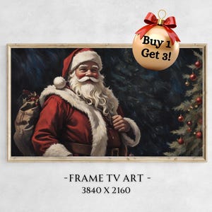 Christmas Frame Tv Art Christmas Wall Art, Santa Tv Art, Holiday Tv Art, frame tv art set, farmhouse tv art, Xmas frame tv art, winter tv