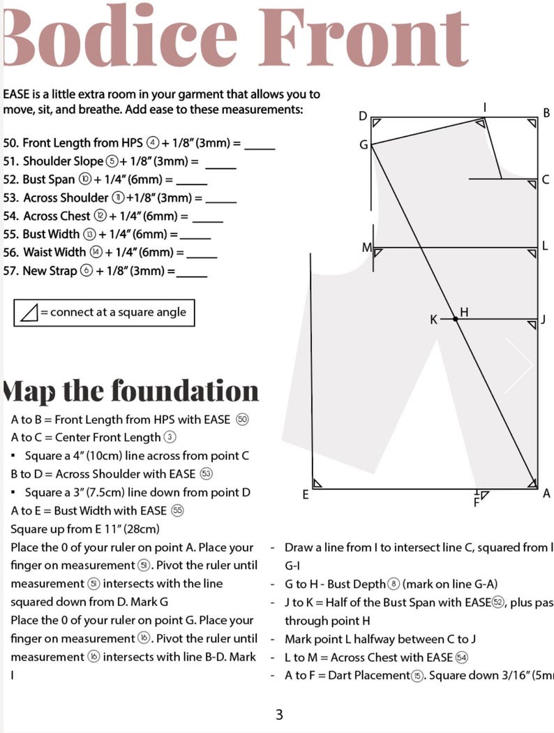 FULL GUIDE - Drafting the Basic Pattern Set image 2