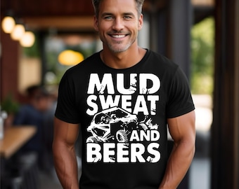 T-shirt med öl, UTV, terrängkörning, terrängkörning, ATV, present till maken, rolig t-shirt, present till dirtbike, motocross, 4x4-present