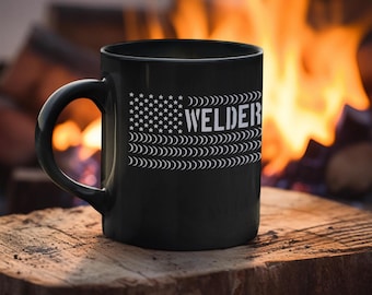 Welder USA Flag Mug, Welder Mug, Welder Graduation, Future Welder, Welding, Welding Gift, Welding Mug, Welder Gift Idea, Gift For Him