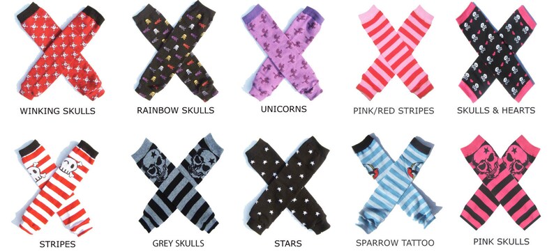Punk Rock 80's BABY or TODDLER Girl Gift Set unicorns space invaders LEG WARMERS MINI DRESS HAT GIFT BOX image 3
