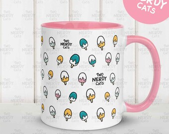 Cartoon Popsicle Mug – Pastel Dessert Design, Foodie Gift