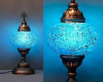 Turkish Lamp Boho Decor - Moroccan Style Table Light