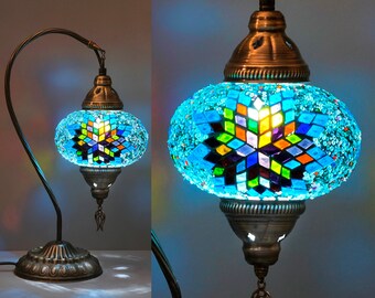 Boho Turkish Table Lamp - Antique Vintage Design