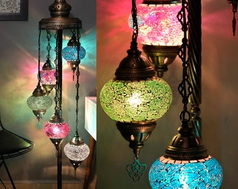 Boho Floor Lamp with Moroccan-Inspired Design