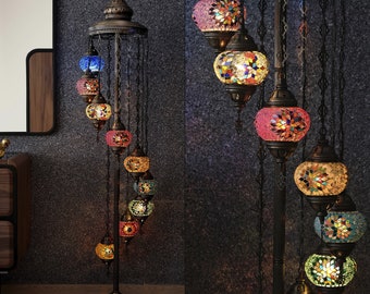 Boho Floor Lamp with Moroccan-Inspired Design