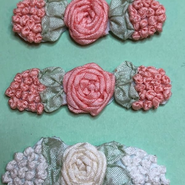 Silk Ribbon Flowers Etsy