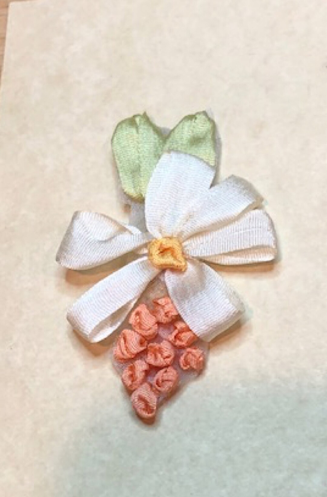 Handmade, Silk, Ribbon, Ribbon Work, Applique, Vintage - Etsy