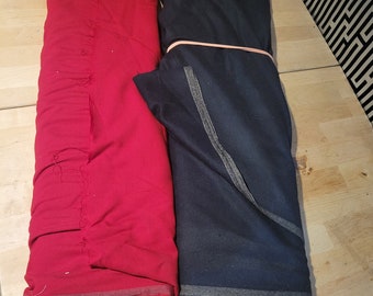 100% Lana Fina Lana Italiana, Rojo, Negro