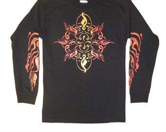 ¡VENTA! Camiseta de manga larga para hombre Sacred Flame