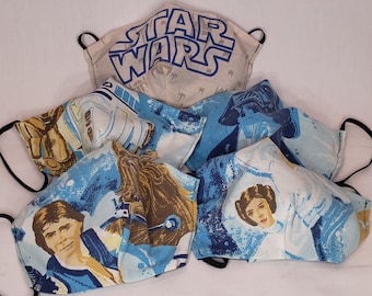 Máscaras de Star Wars, 3 capas de algodón +1 Filtro gratis
