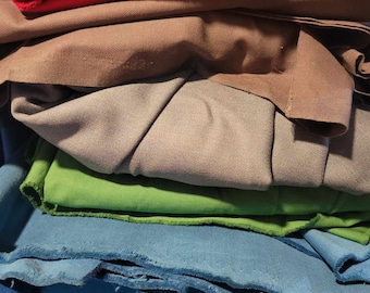 Sarga vaquera 100% algodón, turquesa, azul claro, verde Kelley