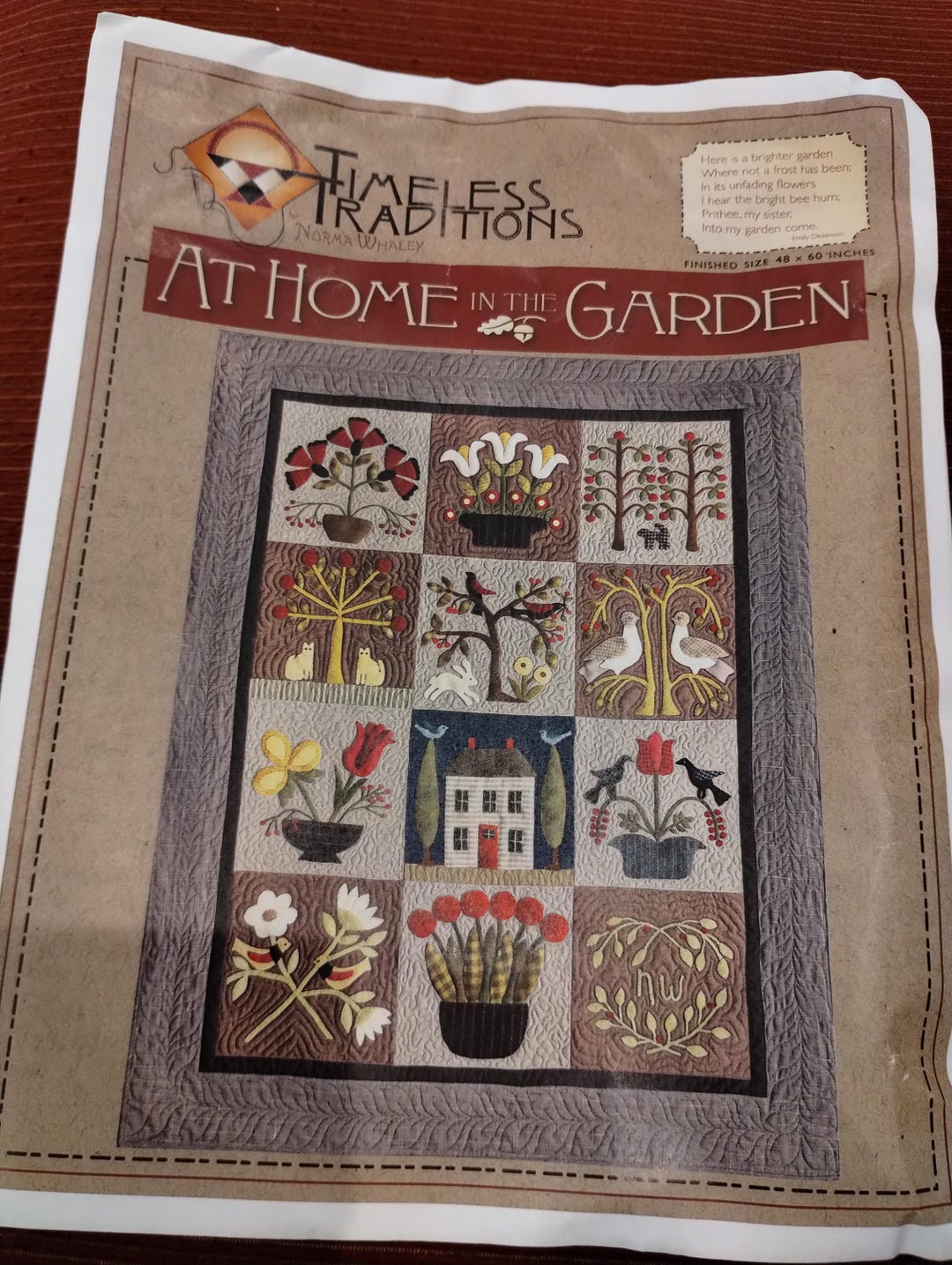 Quilt kit at home in the garden etsy