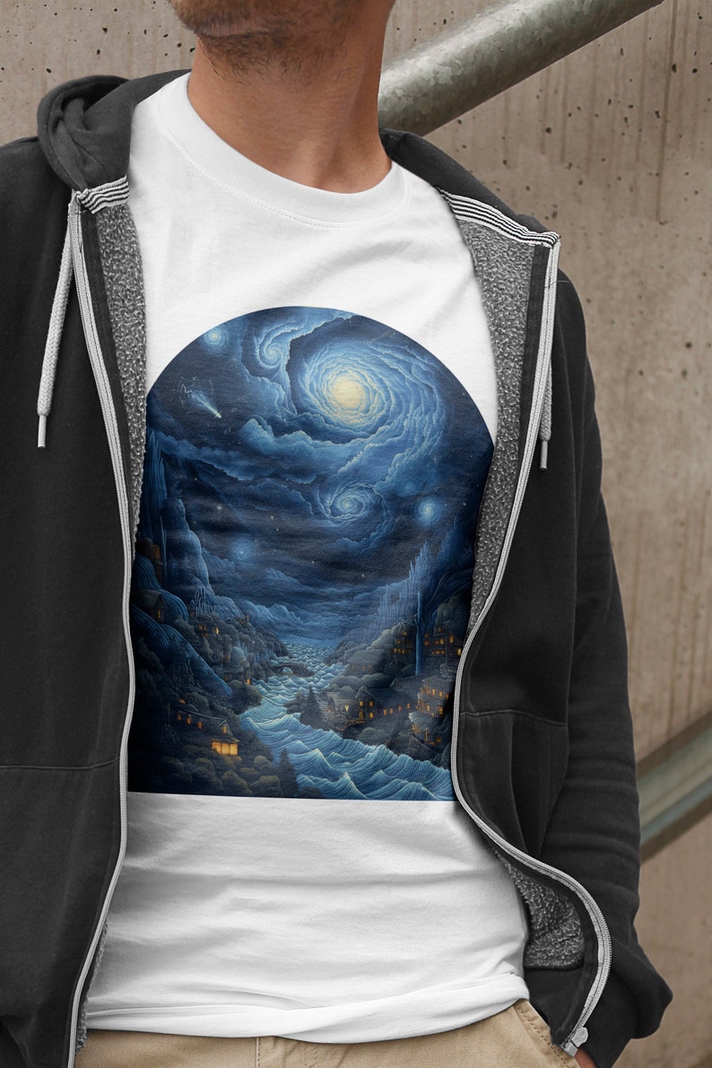 Camiseta Galaxias, camiseta para hombre, t-shirt design, espacio, diseño planetas, arte abstracto imagen 5