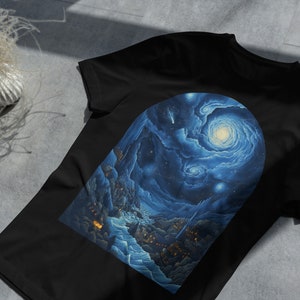 Camiseta Galaxias, camiseta para hombre, t-shirt design, espacio, diseño planetas, arte abstracto imagen 2