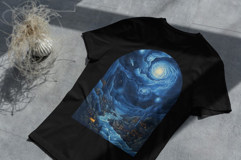 Camiseta Galaxias, camiseta para hombre, t-shirt design, espacio, diseño planetas, arte abstracto imagen 2