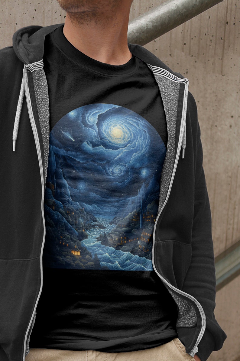 Camiseta Galaxias, camiseta para hombre, t-shirt design, espacio, diseño planetas, arte abstracto imagen 4