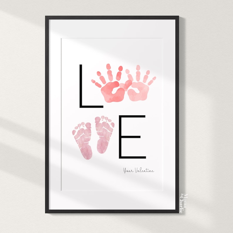 Valentine's Day Handprint Footprint Craft Baby & Kids' Handprint ...