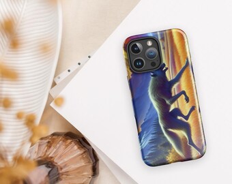 Wolf iPhone Case | Dual-Layer Protection | Vibrant Nature Design | Shockproof | Wireless Charging Compatible