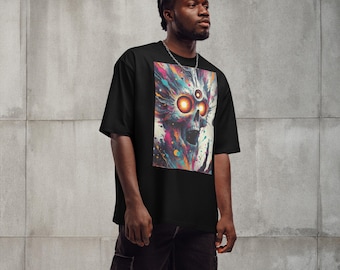 Oversized Skull T-Shirt | Bold Streetwear Graphic | Heavyweight Cotton | Unisex Fit | Relaxed Urban Style