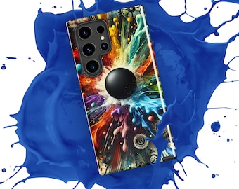 Rainbow Splash Samsung Galaxy S10 Case | Dual-Layer Protection | Impact-Resistant | Wireless Charging Compatible