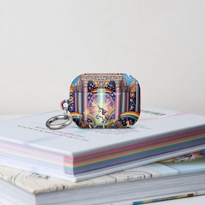 Unicorn Fantasy AirPods® Case | Impact-Resistant Cover | Metal Carabiner | Case for AirPods®