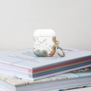 Pastel Unicorn AirPods® Case | Impact-Resistant Cover | Metal Carabiner | Case for AirPods®