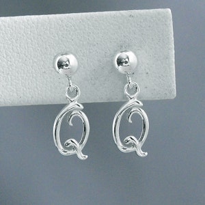 Double Q Dog Agility Post Earrings Sterling Silver Canine Agility Jewelry image 3