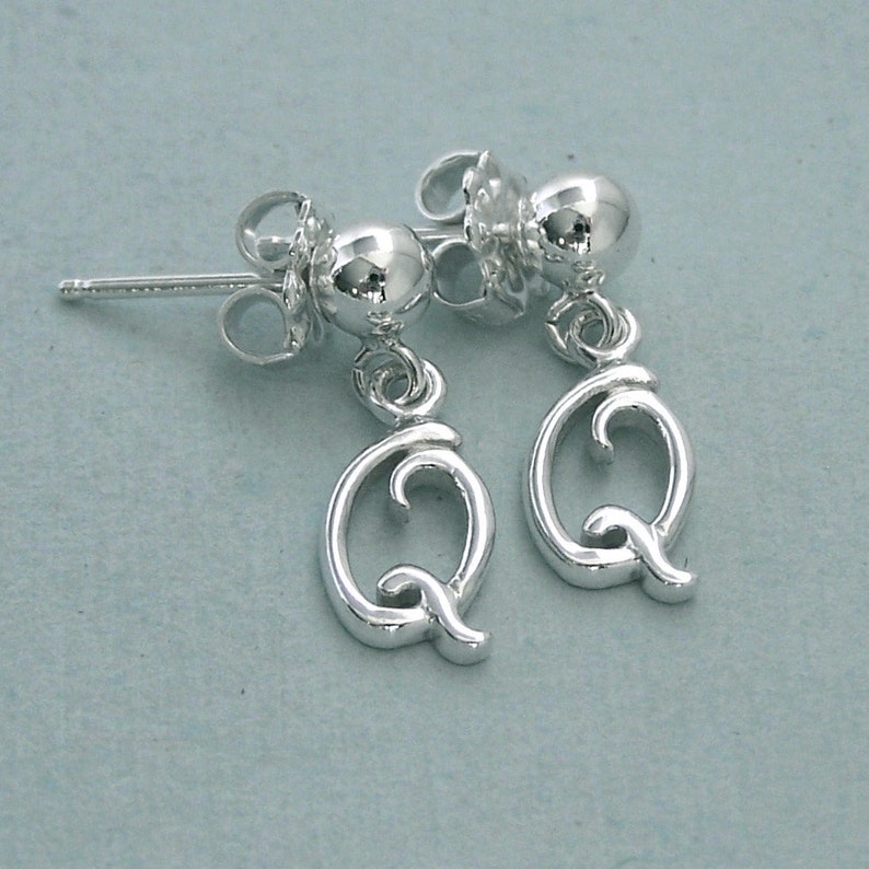 Double Q Dog Agility Post Earrings Sterling Silver Canine Agility Jewelry image 5