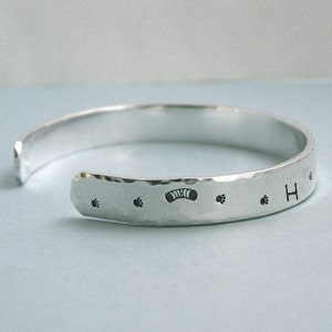 Personalized MACH Cuff Bracelet Sterling Silver Dog Agility Bracelet Canine Agility Gift Title Bracelet Brag Gift image 3