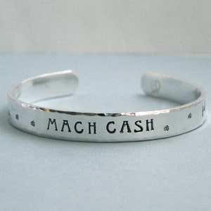 Personalized MACH Cuff Bracelet Sterling Silver Dog Agility Bracelet Canine Agility Gift Title Bracelet Brag Gift image 4