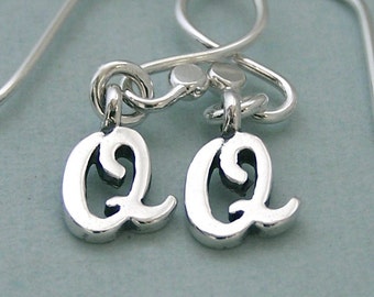 Double Q Dog Agility Earrings - Sterling Silver - Dog Agility Jewelry - Canine Agility Earrings