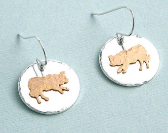 Border Collie Earrings - Sterling Silver and Gold Filled - Dog Breed Earrings
