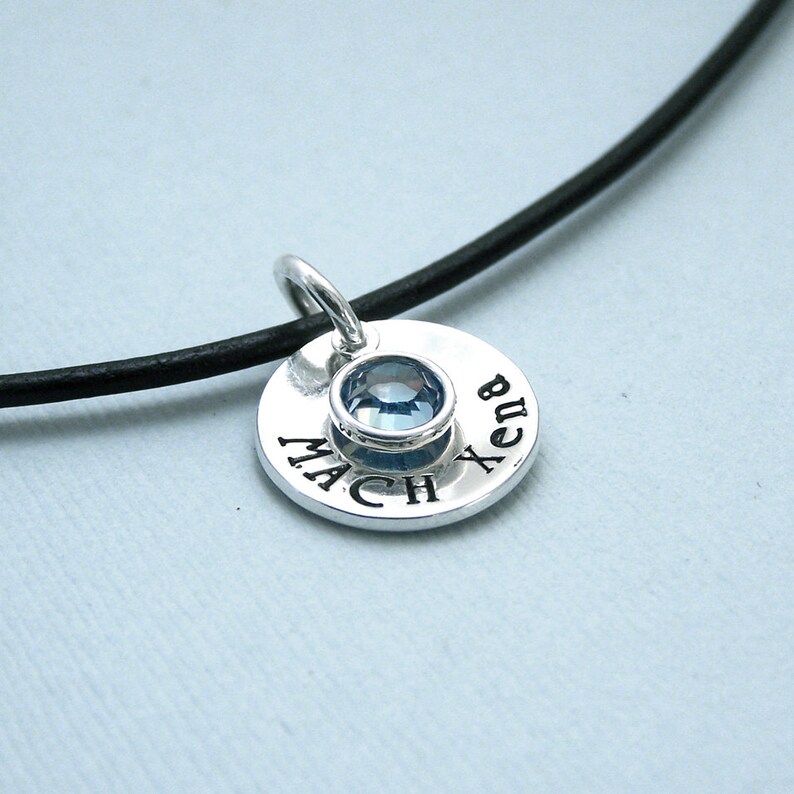 Dog Agility Title Necklace Sterling Silver and Swarovski Crystal Canine Agility Jewelry image 3